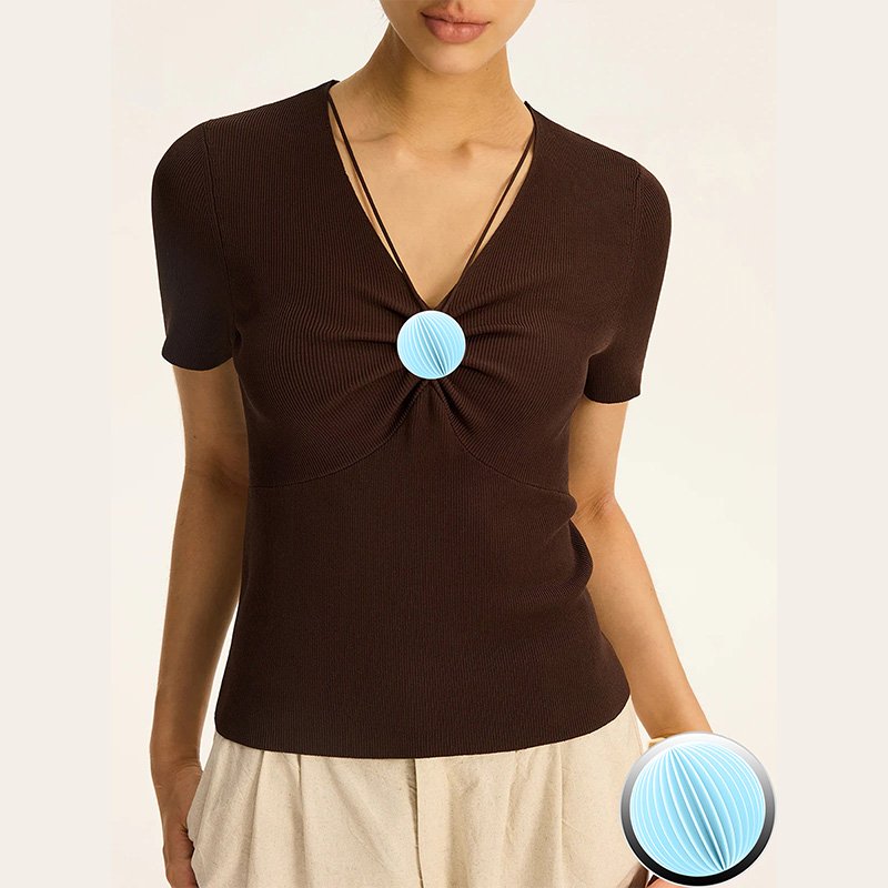 Ribbed Knitwear Top-8