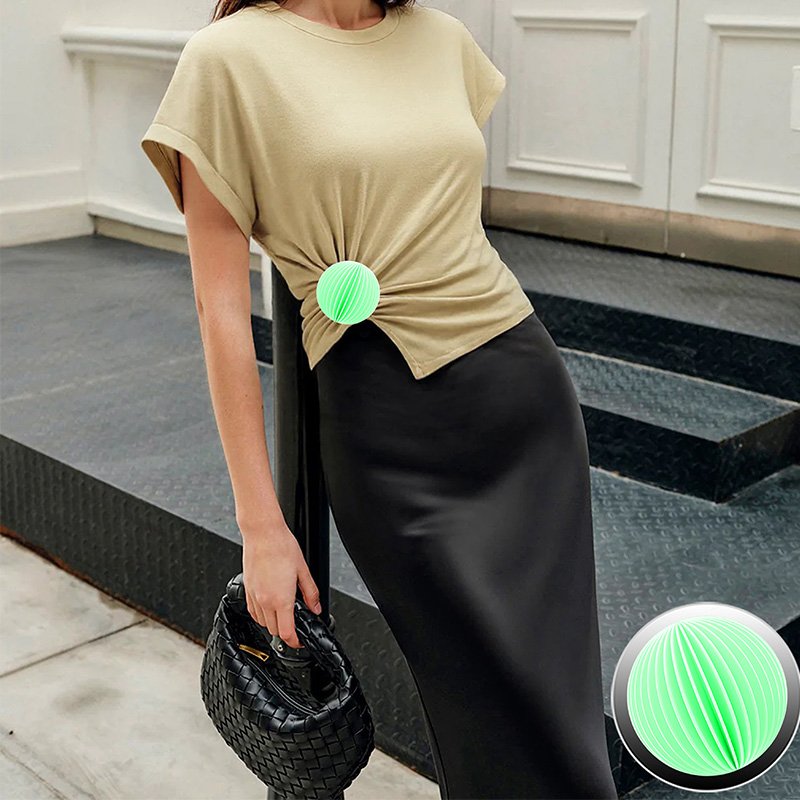 Asymmetrical Ruched Short Sleeve T-Shirt-5