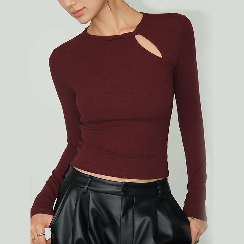 Women’s Cutout T-Shirt-3