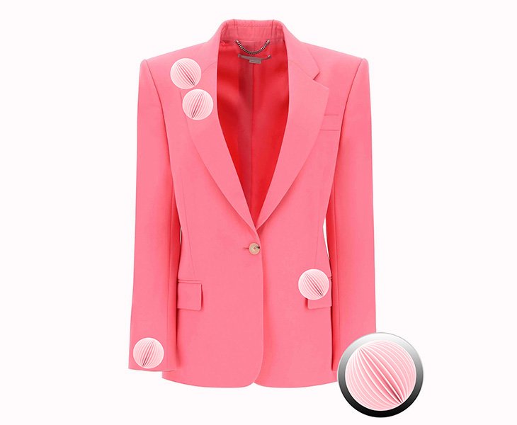 Custom Blazer with 3D Silk Flower