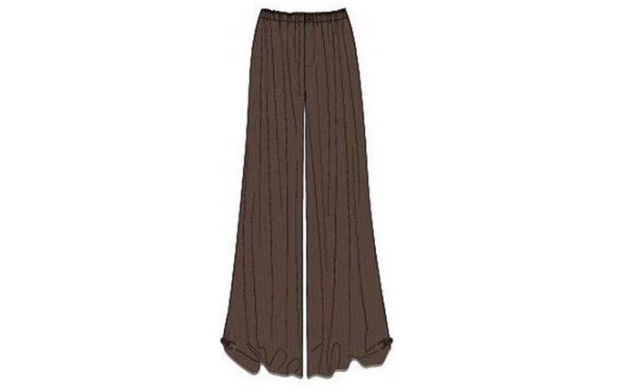 Chiffon Balloon Hem Pants