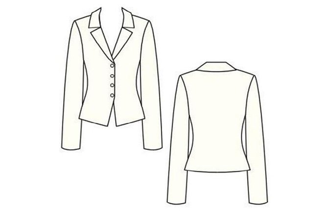 Fitted Satin Blazer