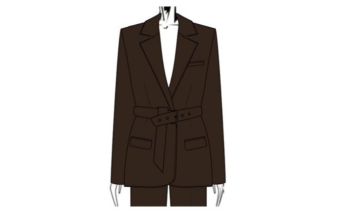 Oversized Belt Blazer