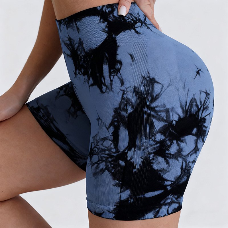 High Stretch Tie-Dye Sports Shorts Legging
