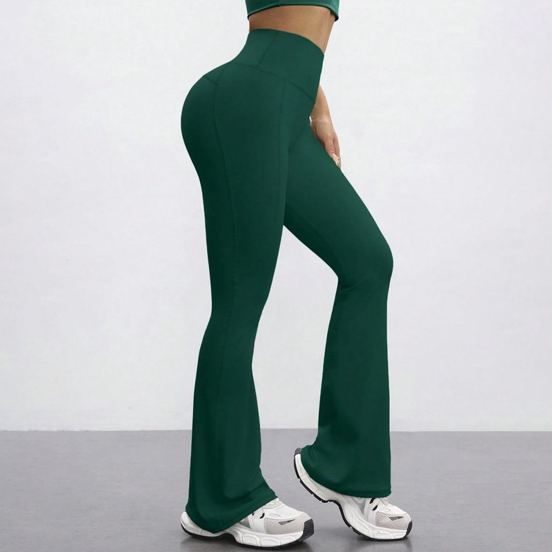 High-Waisted Flared Workout Leggings