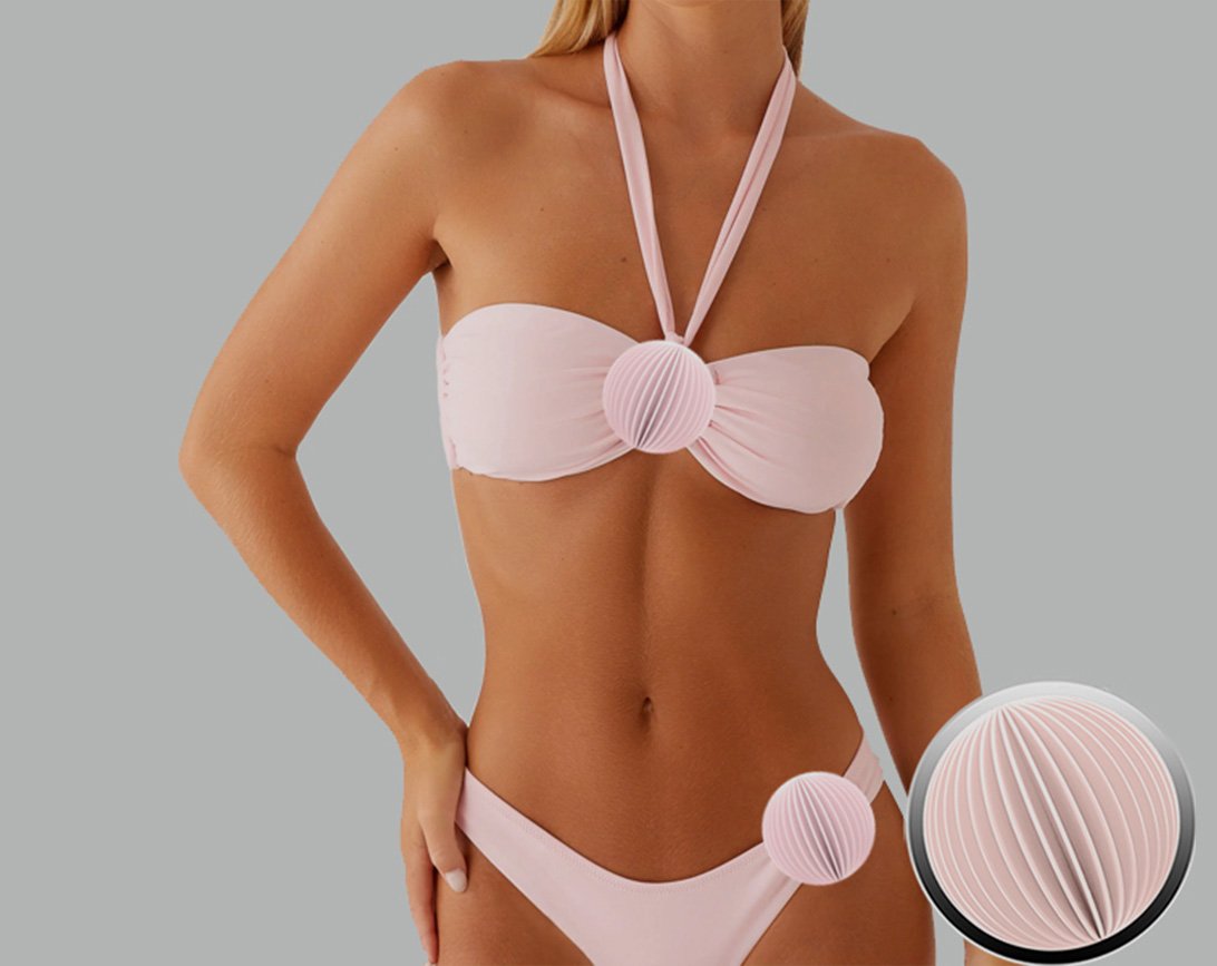 3D Silk Flower Clothing Swimwear