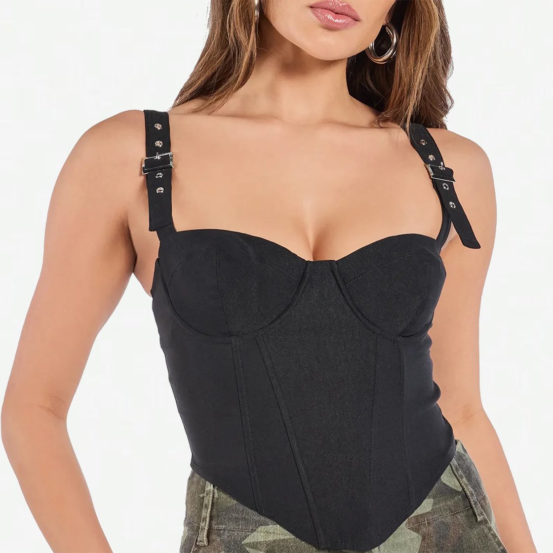 Buckle and Strap Corsets