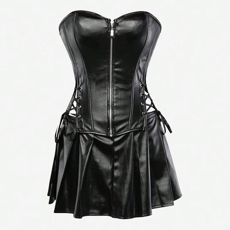 Zipper Corset Dress