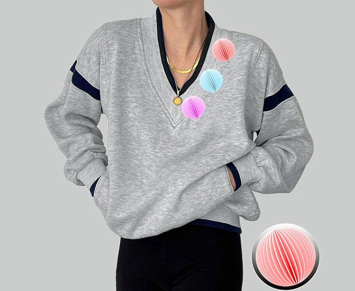 Custom Sweatshirt with 3D Silk Flower