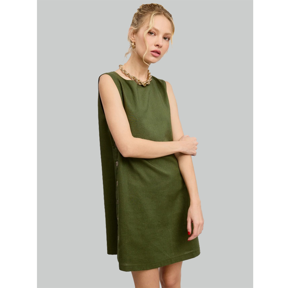 Linen Dress B10-
