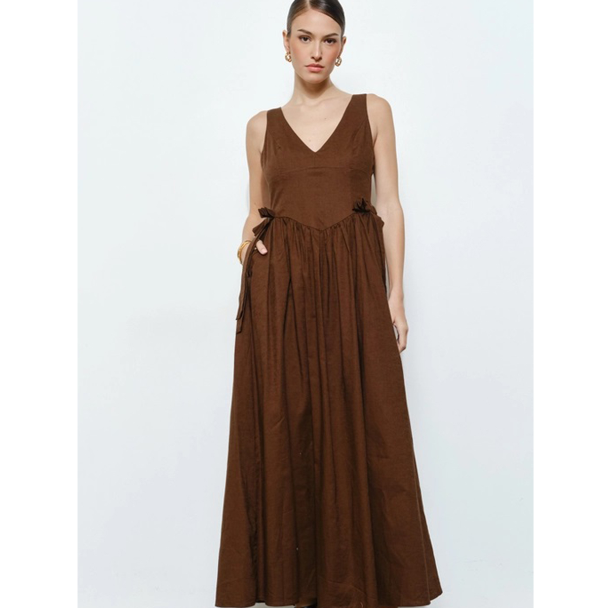 Linen Dress B12-