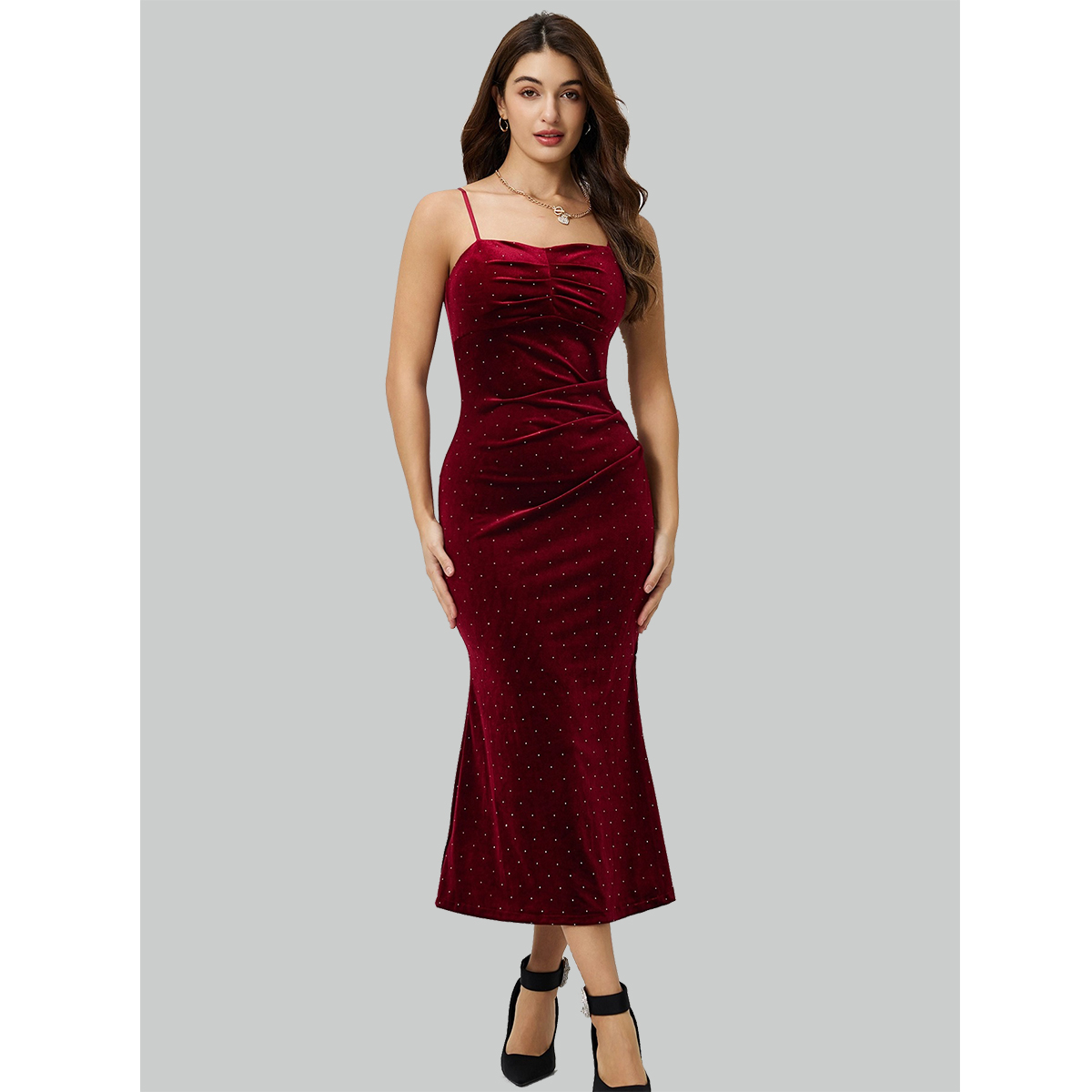 Velvet dress B1-