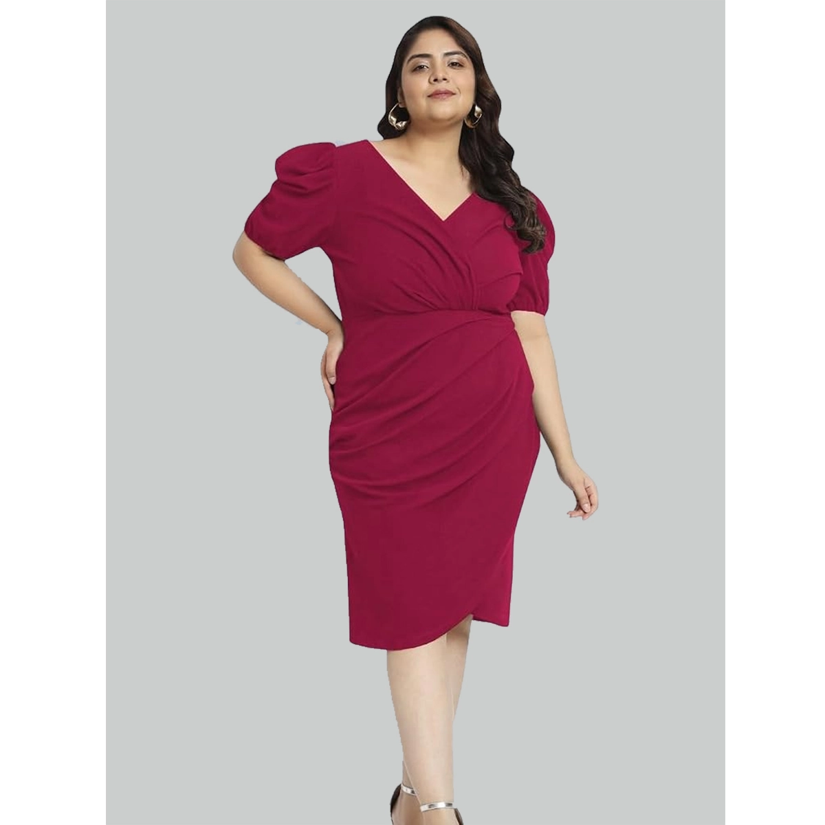 Plus size bodycon dress designed for inclusive sizing wholesale production and global retailers