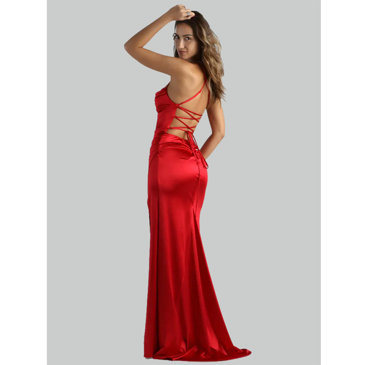 B 1-A092A07 Designer Backless Dress