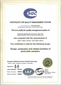 ISO9001 Certificate