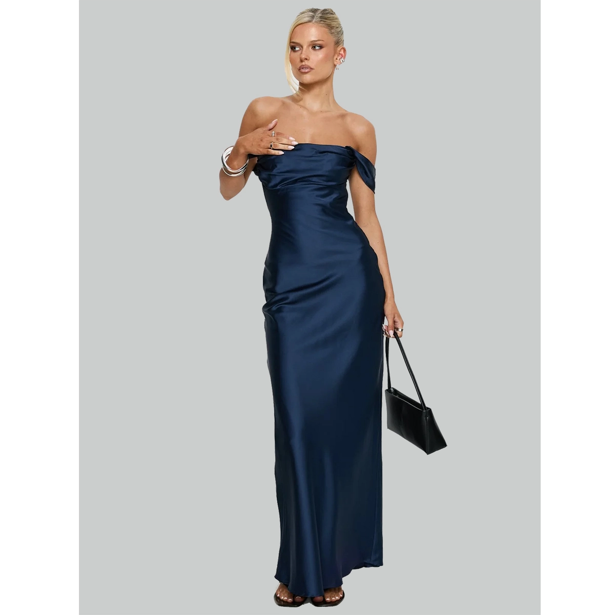 satin prom dress