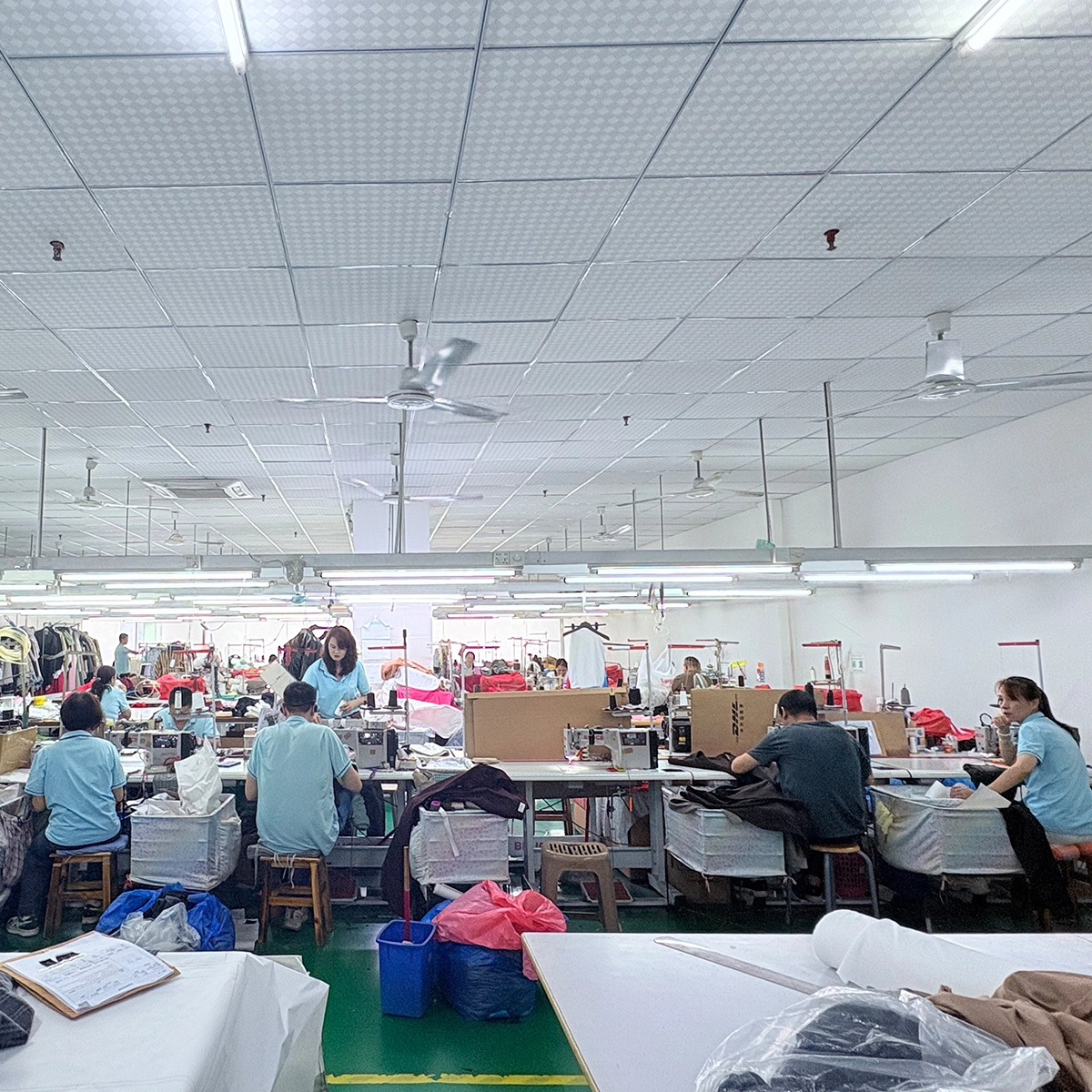 S02 In-house Sample Room for Silk Dress Development