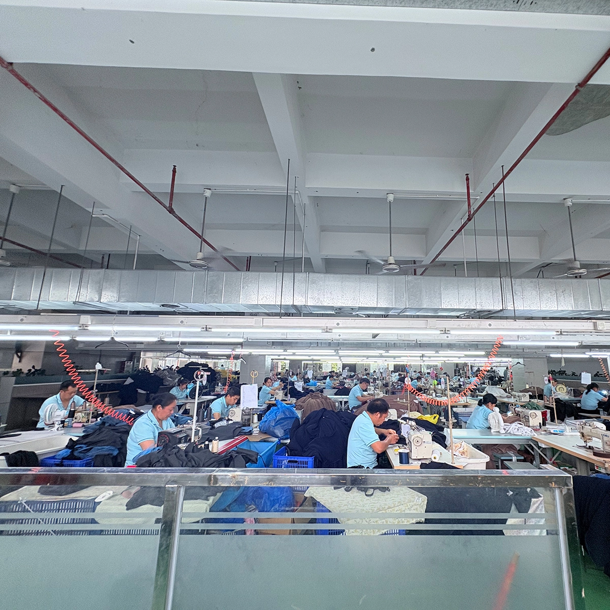 S03 silk dress manufacturer sewing workshop for custom order production