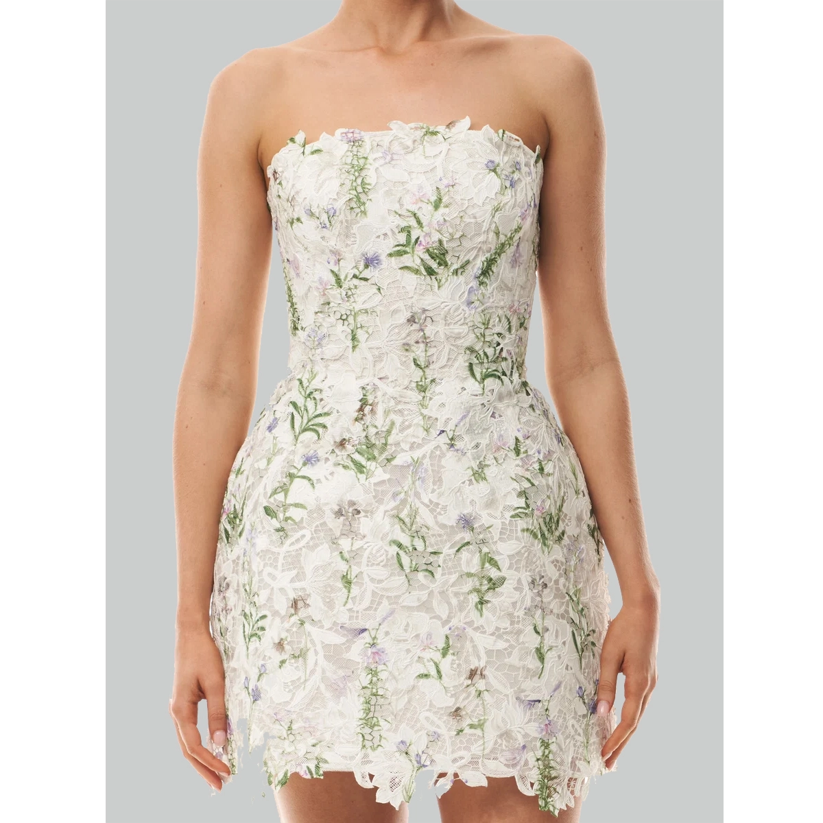 Floral Lace Mini Dress