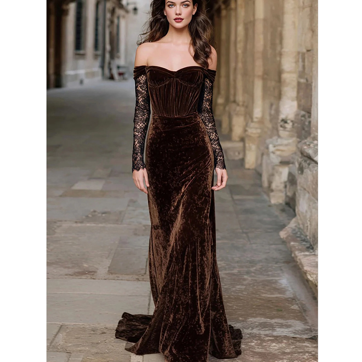Long Velvet Dress
