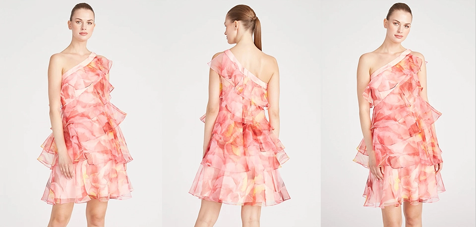 Tiered-Cocktail-Dress