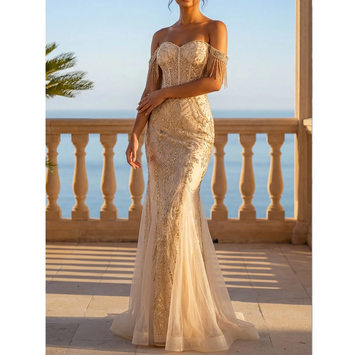 Glitter Prom Dress
