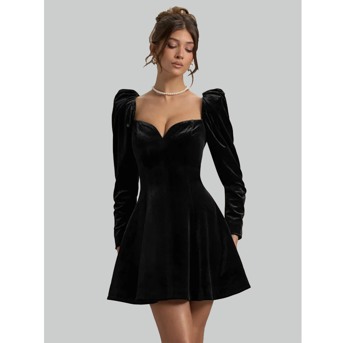 Black Velvet Dress