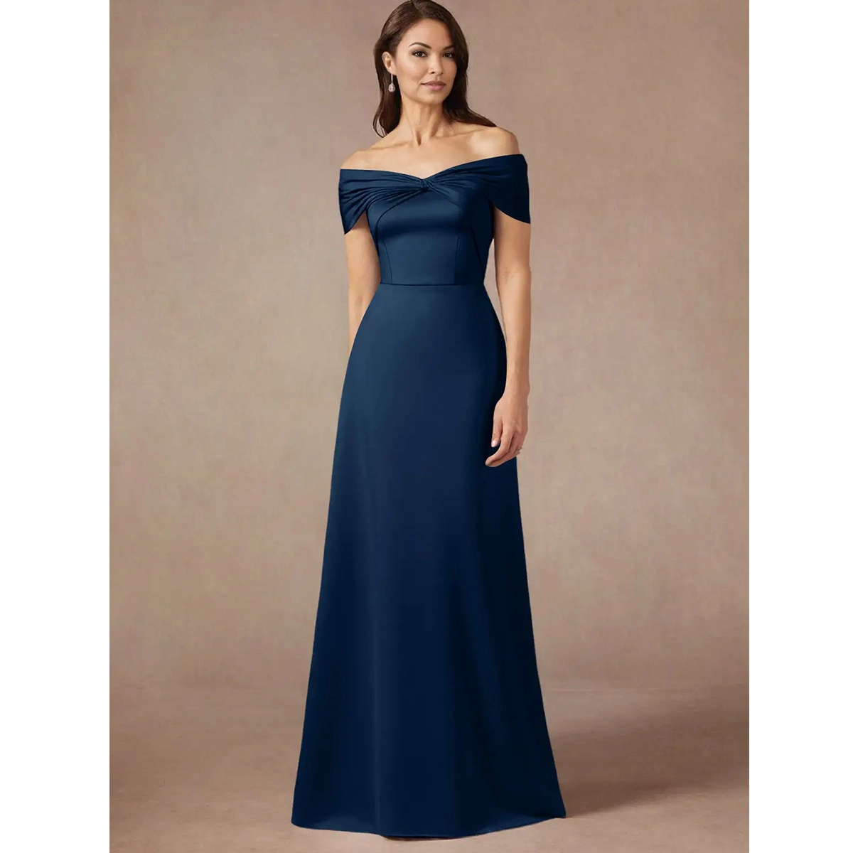 Off-Shoulder A-Line Dress