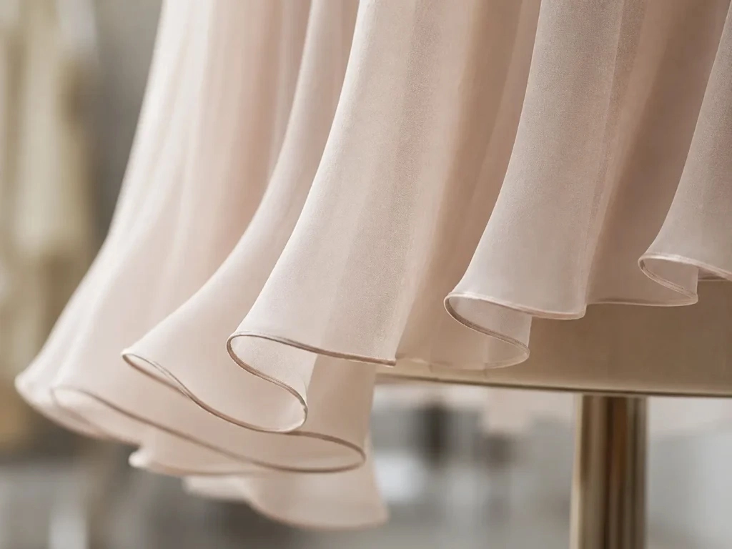 Rolled-Chiffon-Hem