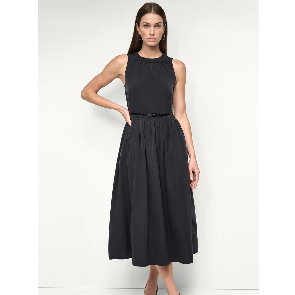 Sleeveless A-Line Dress