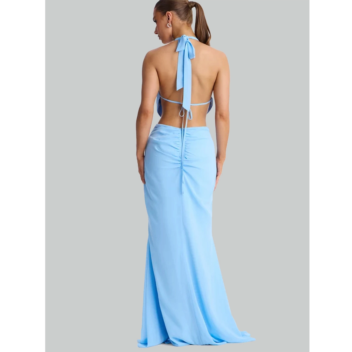 Chiffon Backless Dress