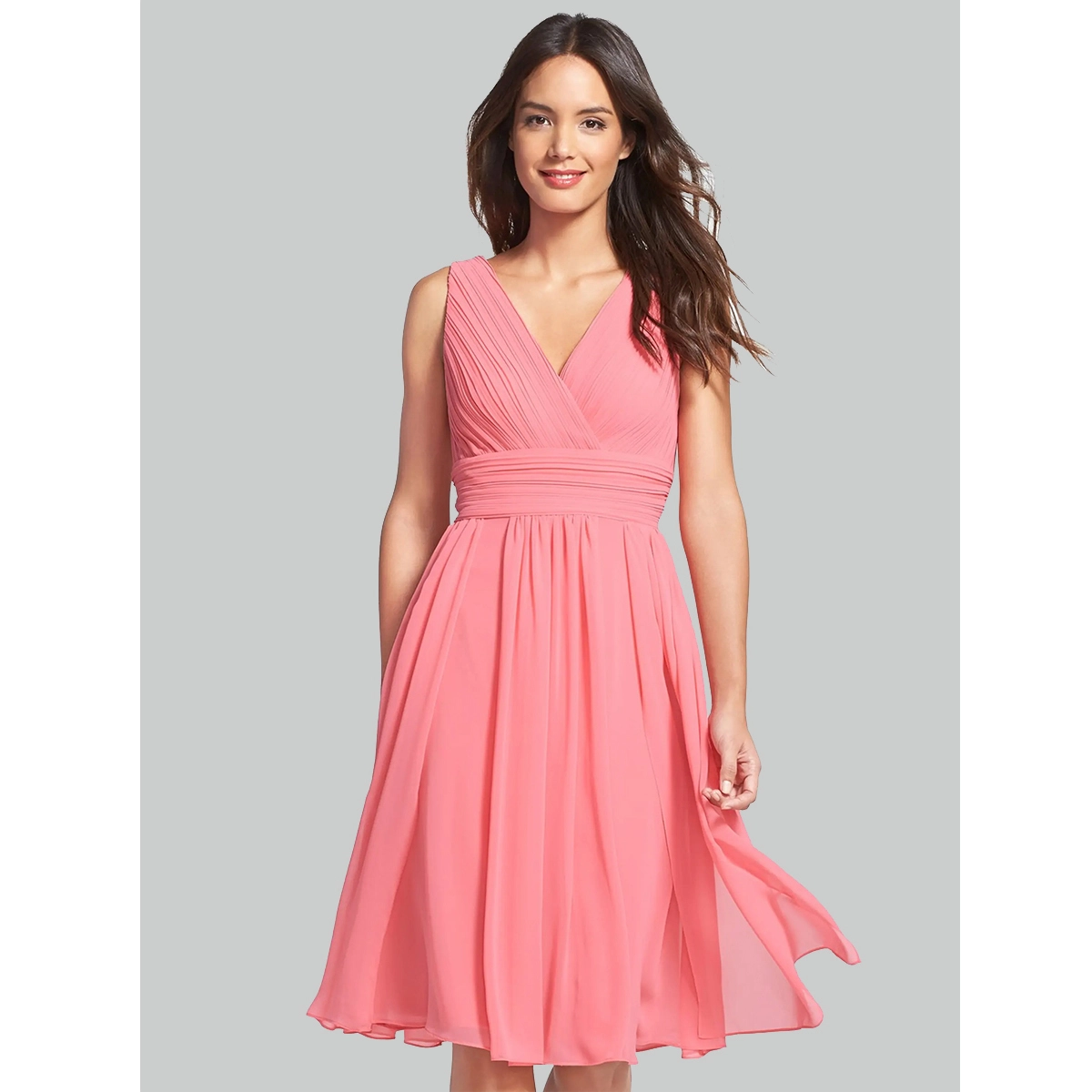 Chiffon Fit and Flare Dress