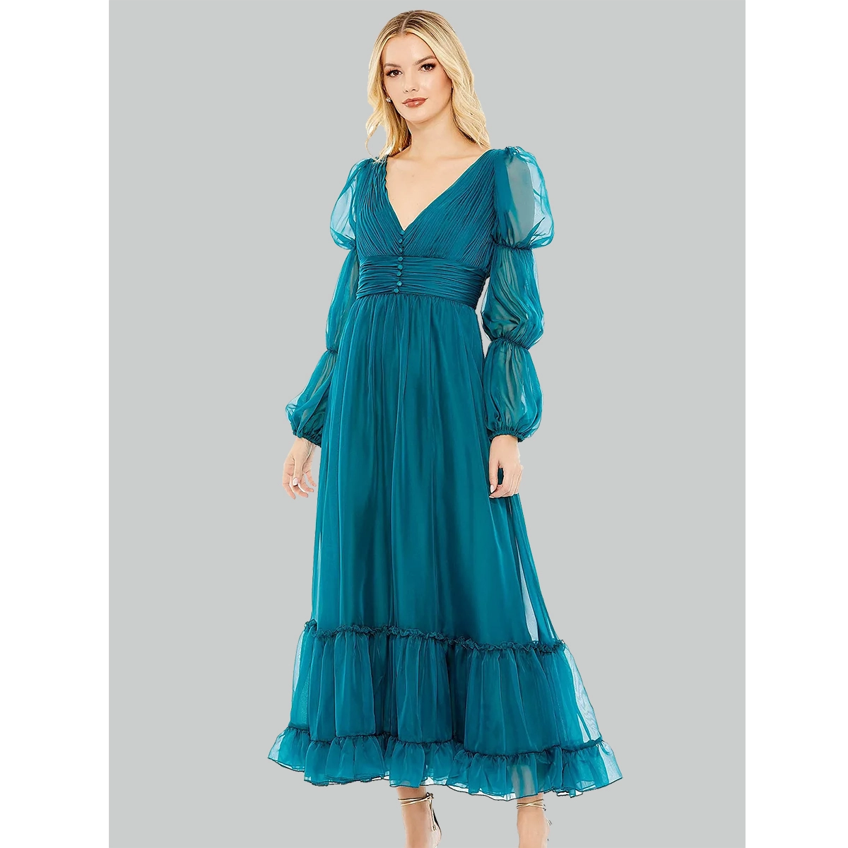 Chiffon Ruched Dress