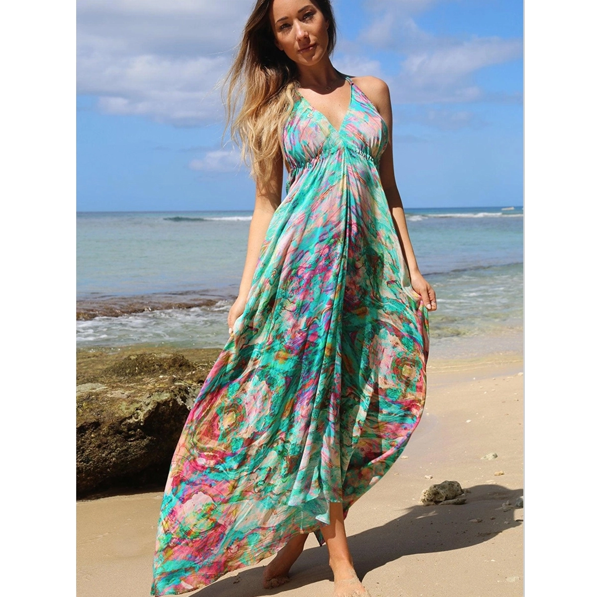 Beach-Silk-Dress-Manufacturer