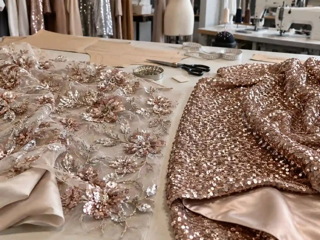 Embroidered-Sequin-Fabric-vs-All-Over-Sequin-Fabric 1