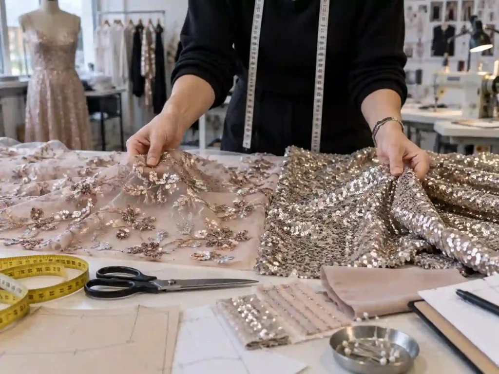 Embroidered-Sequin-Fabric-vs-All-Over-Sequin-Fabric 2
