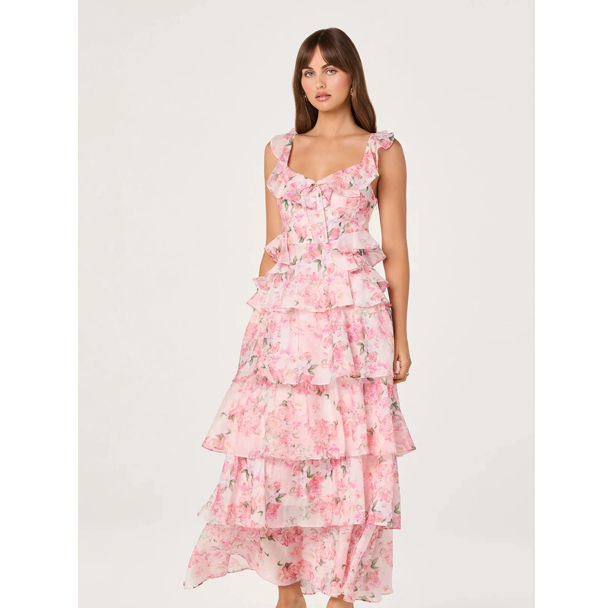 Floral Tiered Dress