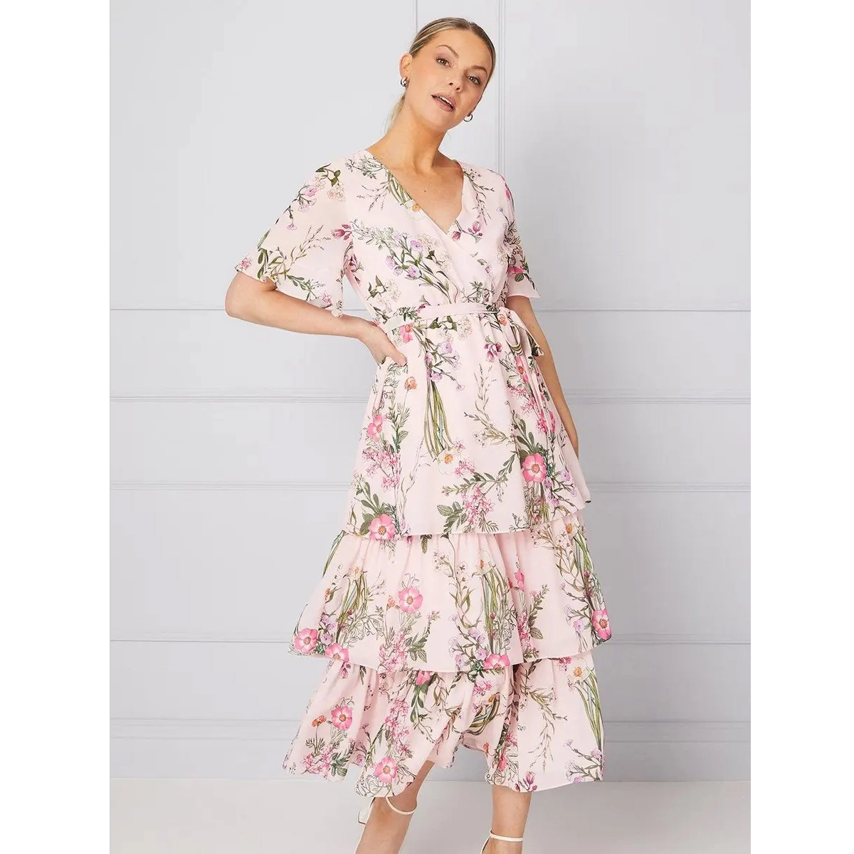 Floral Wrap Dress