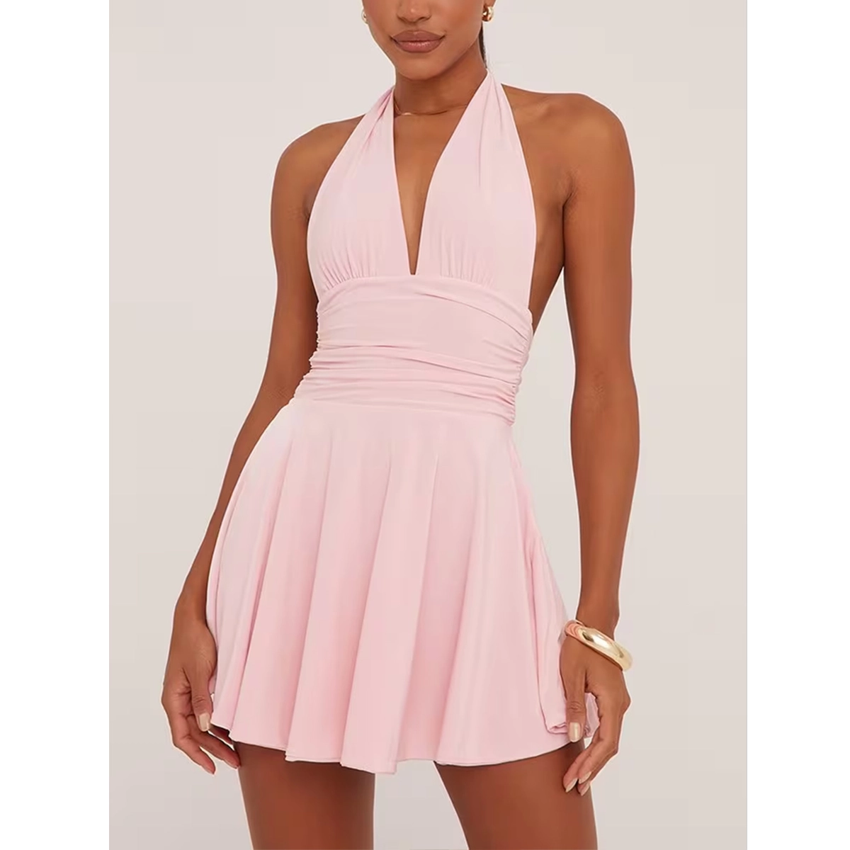 Halter Skater Dress