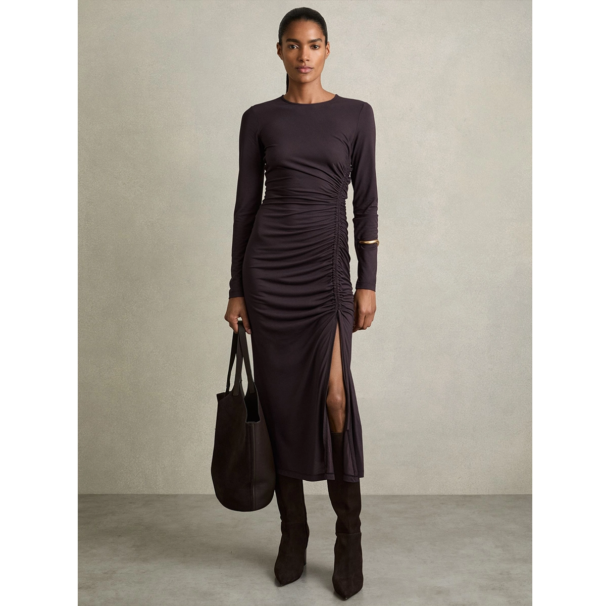 Jersey Ruched Dress