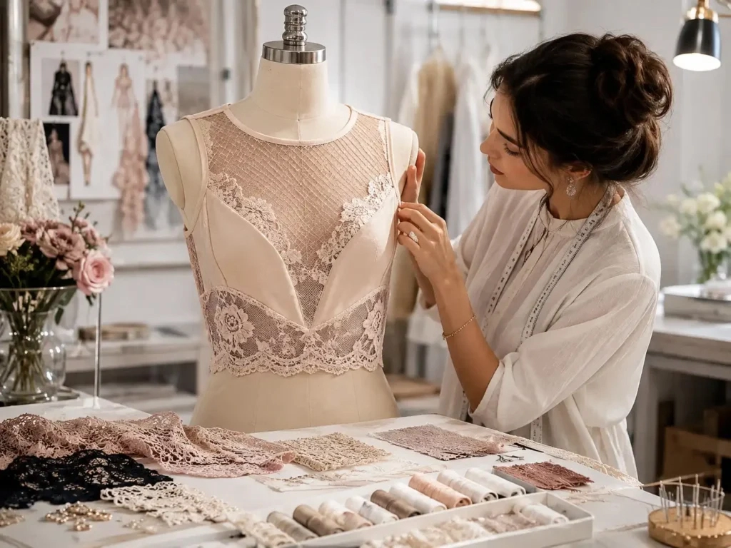 Lace-and-Mesh-Panels