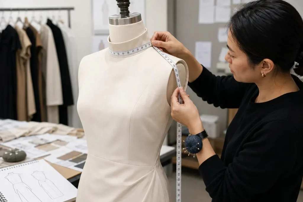 Measurements-That-Control-High-Neck-Dress-Fit