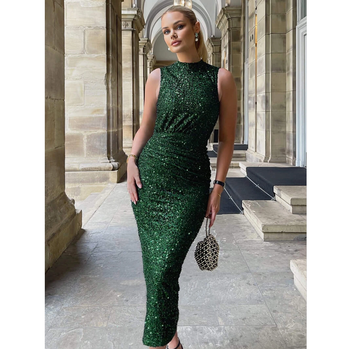 Midi Sequin Dress