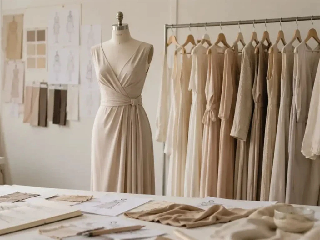 Neutral-Color-Dress-Manufacturer