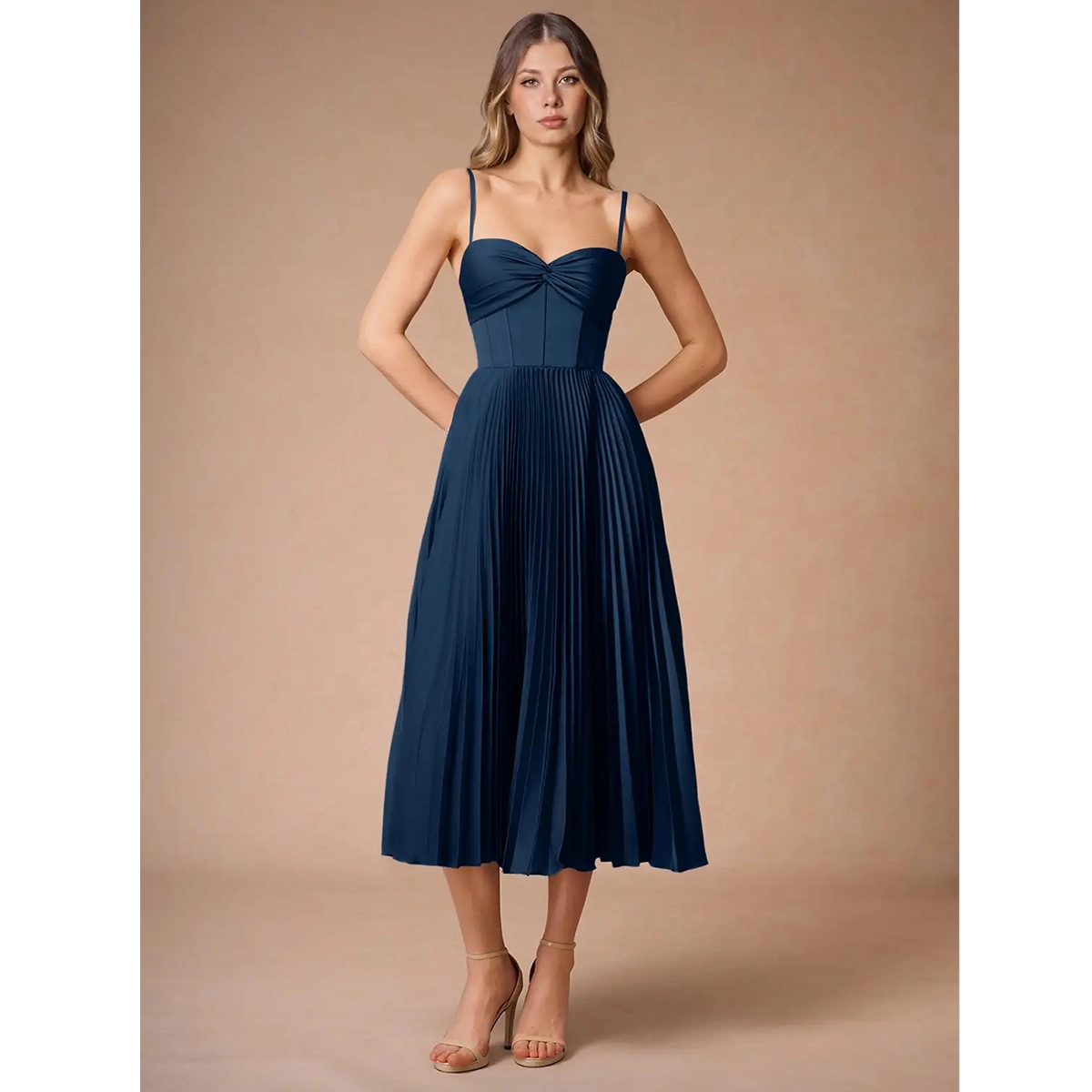 Pleated Cocktail Dress