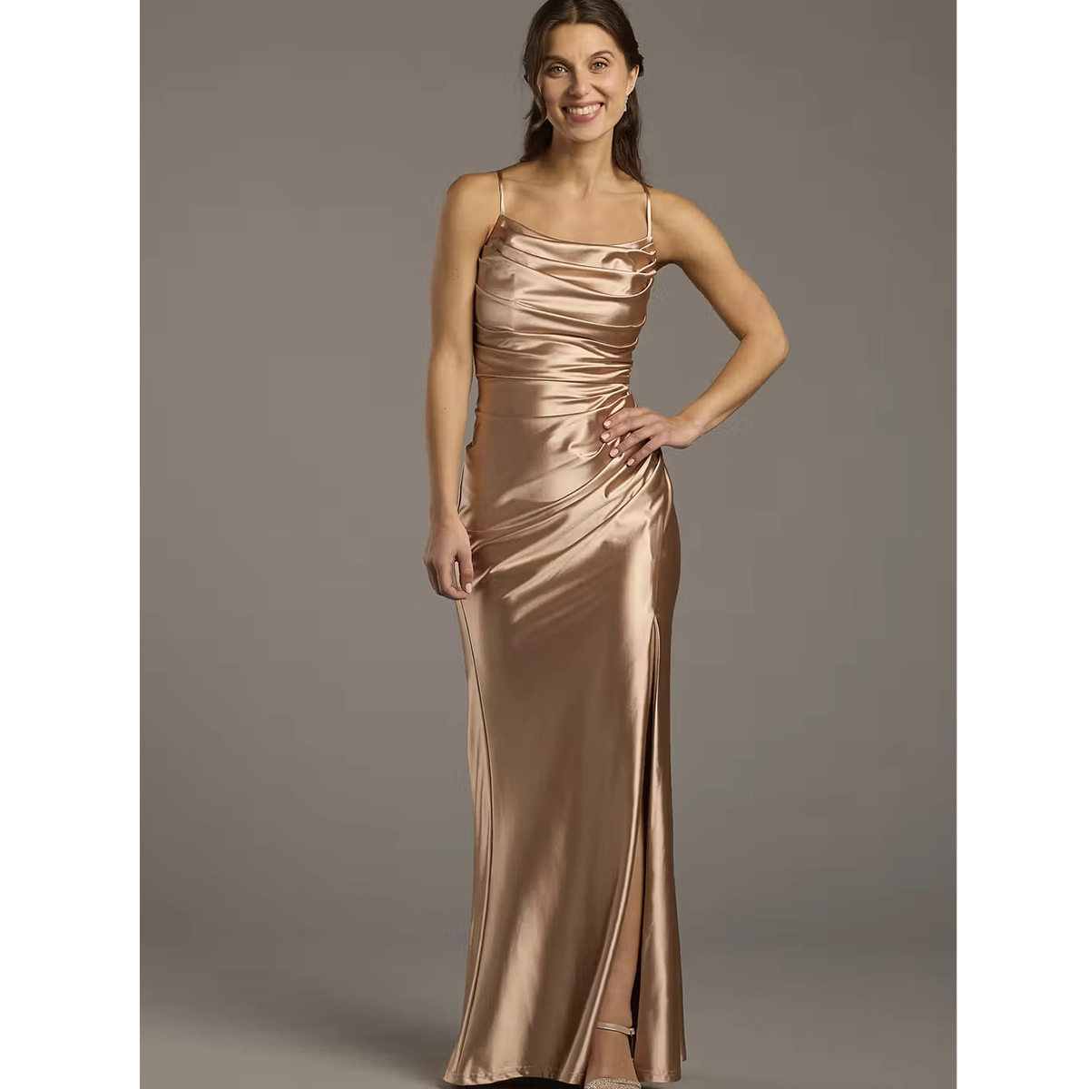 Satin Sheath Dress