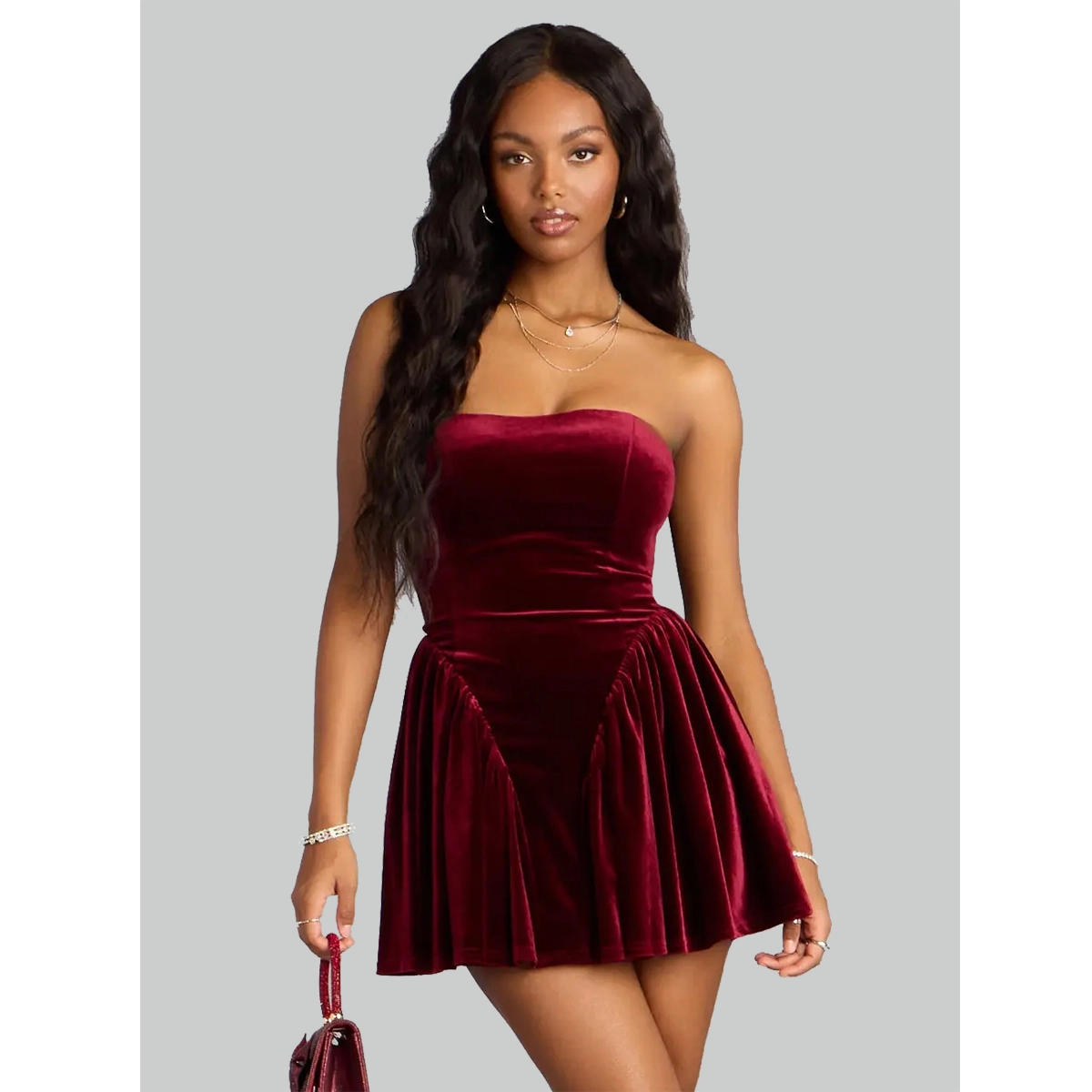 Velvet Skater Dress